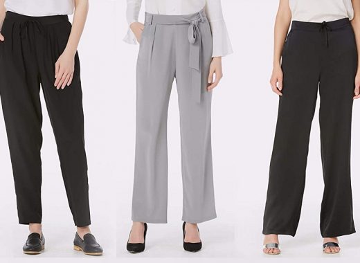 Ladies Silk Trousers